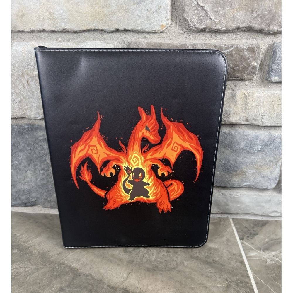 Pokémon Card Binder 720 Pockets | Zipper PU Leather Album | Charizard Graphic